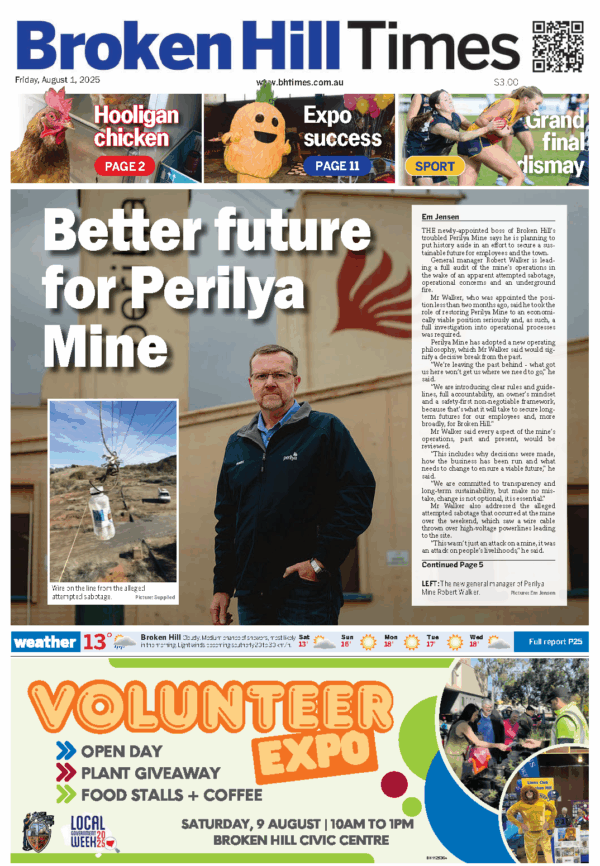 Broken Hill Times – August 1st 2025