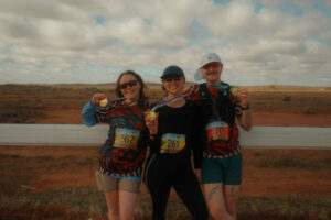 Race across the red desert