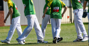 Junior cricketers pad up