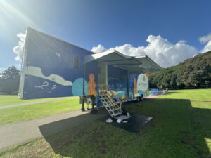 Lung bus rolls into town