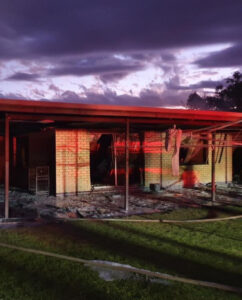 Homestead destroyed in fire