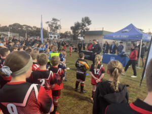 Sydney FC scores with the kids
