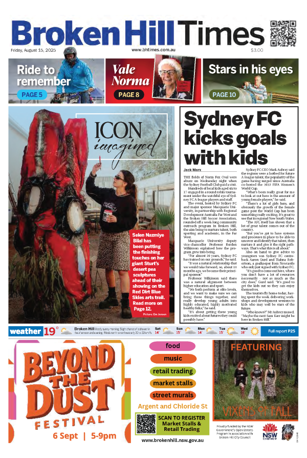Broken Hill Times – August 15th 2025