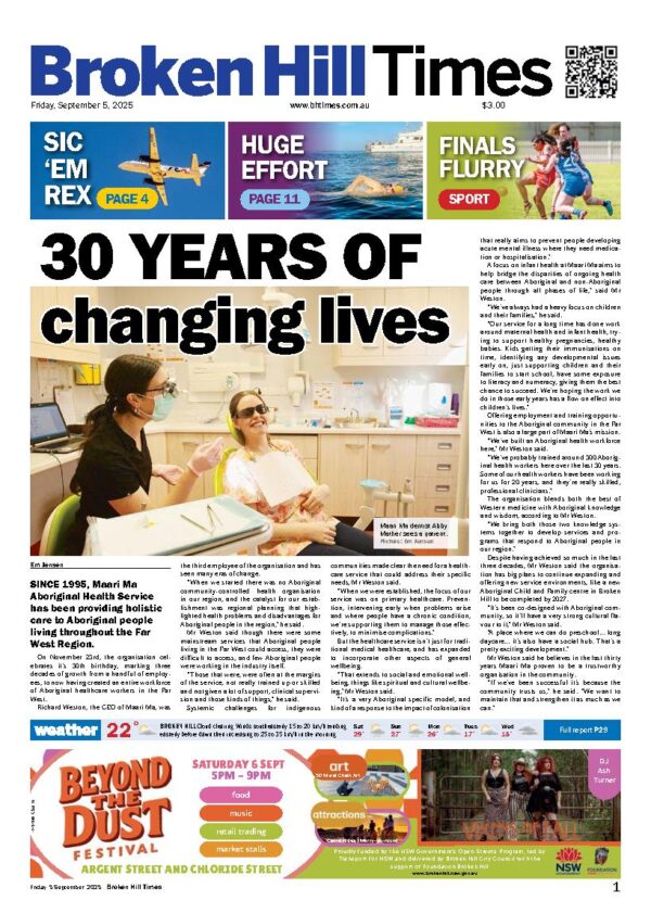 Broken Hill Times – 5th September 2025
