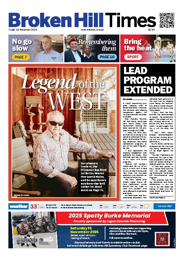 Broken Hill Times – 14th November 2025