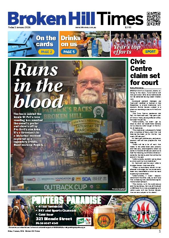 Broken Hill Times – 2nd January 2026