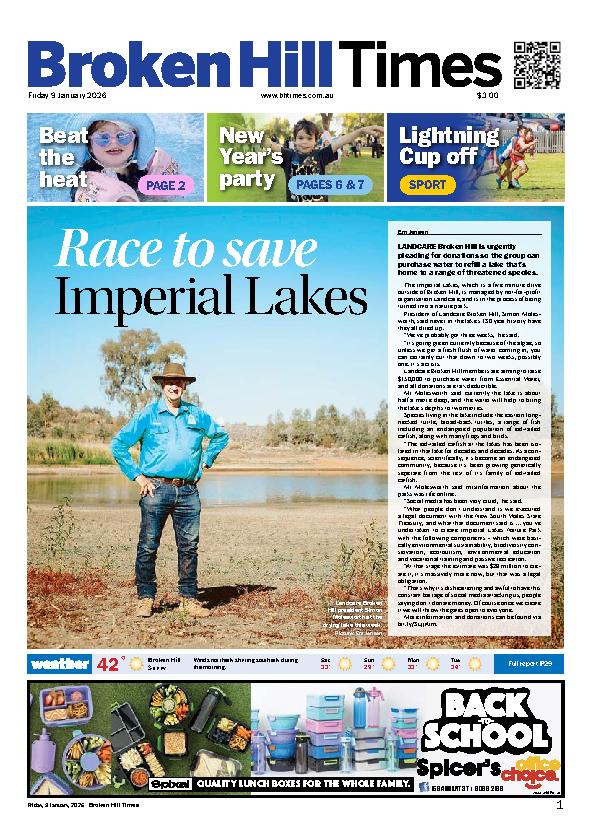 Broken Hill Times – 9th January 2026