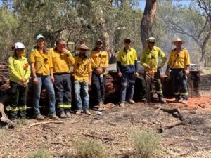 Watchful eye kept on bush fire