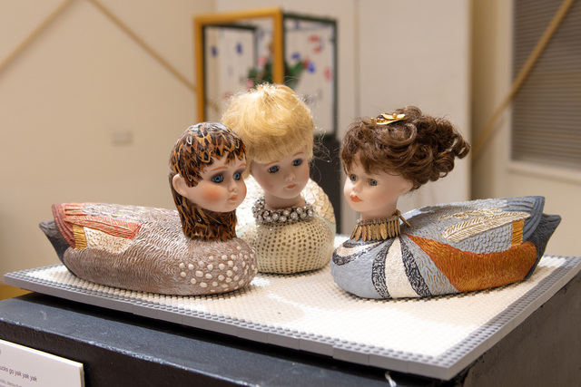 Recycled art project finds new home