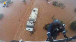 Winged rescue during floods